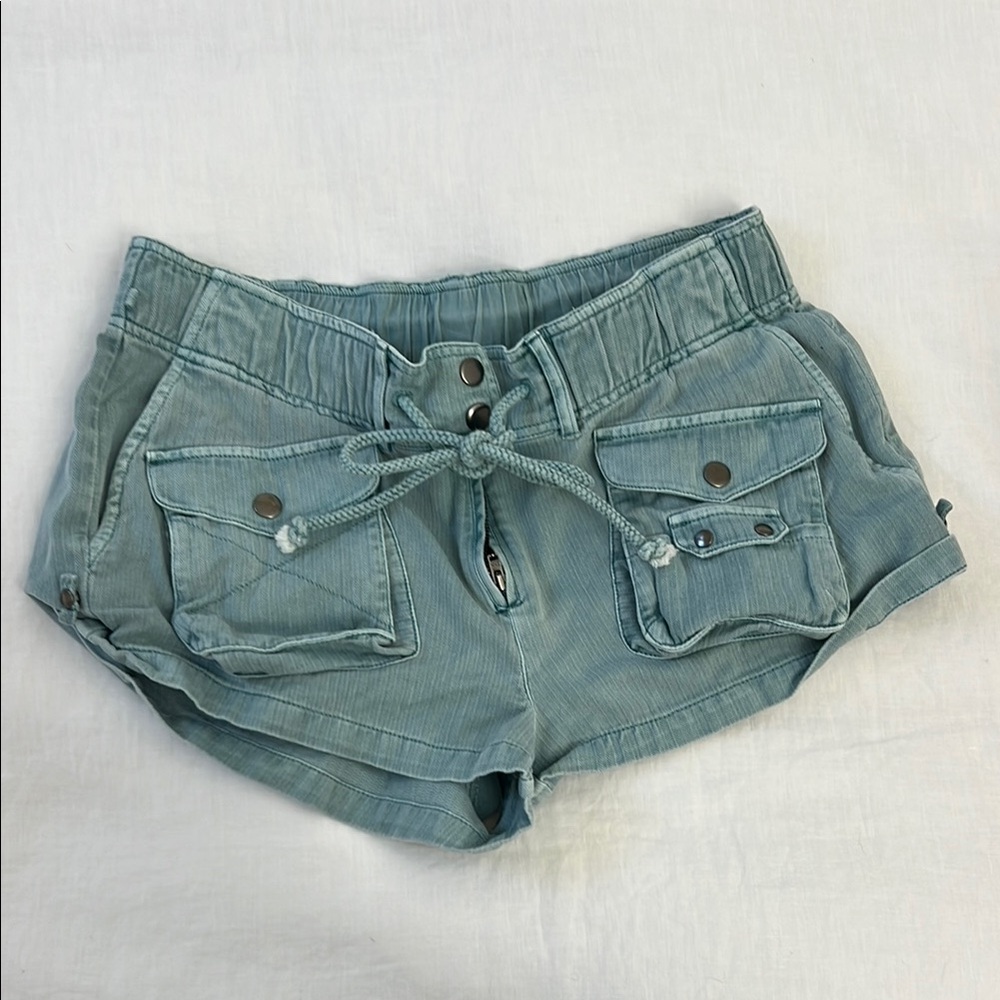 Free people Aqua blue Shorts